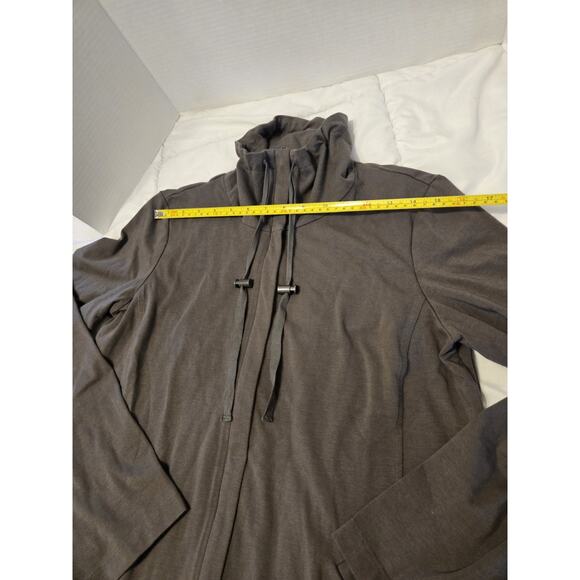 Eileen Fisher Organic Cotton Full Zip Sweatshirt Jacket Sz S M Travel Outdoor - Picture 2 of 8